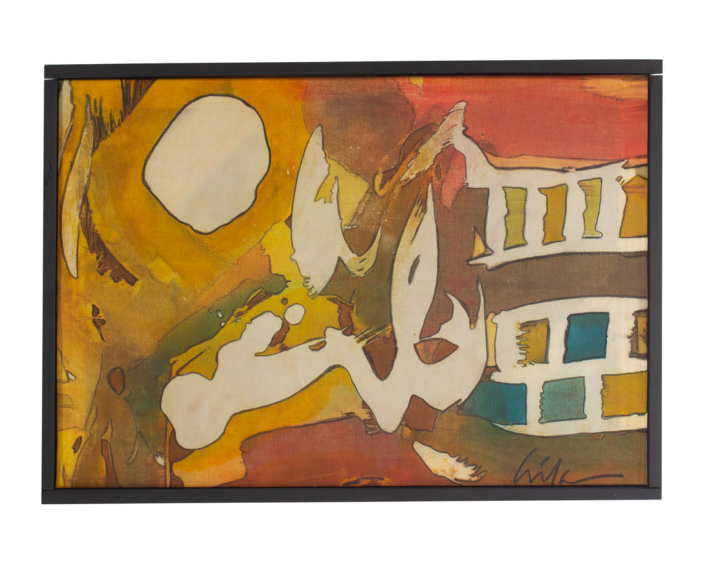 Harry Hilson Signed Abstract Batik