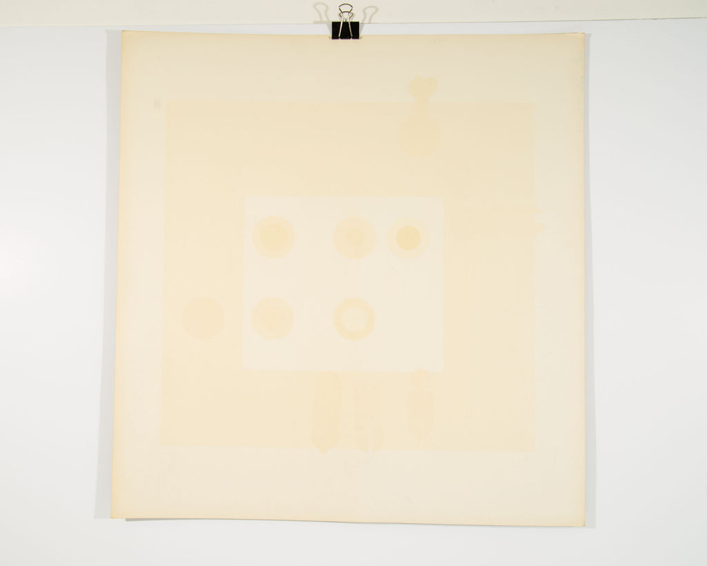 Peter Gee "Harvard Target #6" Abstract Op Art Serigraph Print