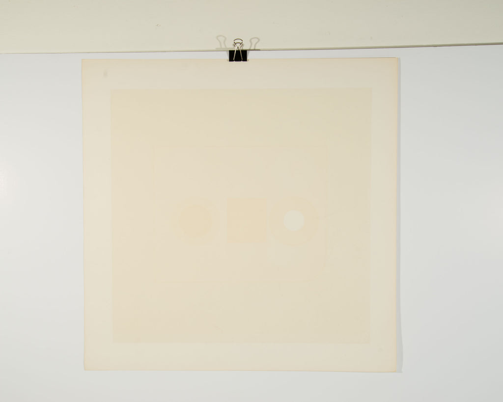 Peter Gee "Harvard Target #4" Abstract Op Art Serigraph Print
