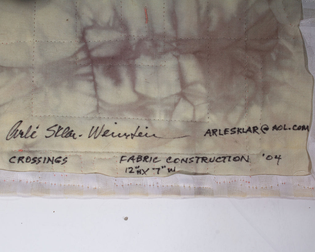 Arlé Sklar-Weinstein Signed 2004 “Crossings” Fabric Construction
