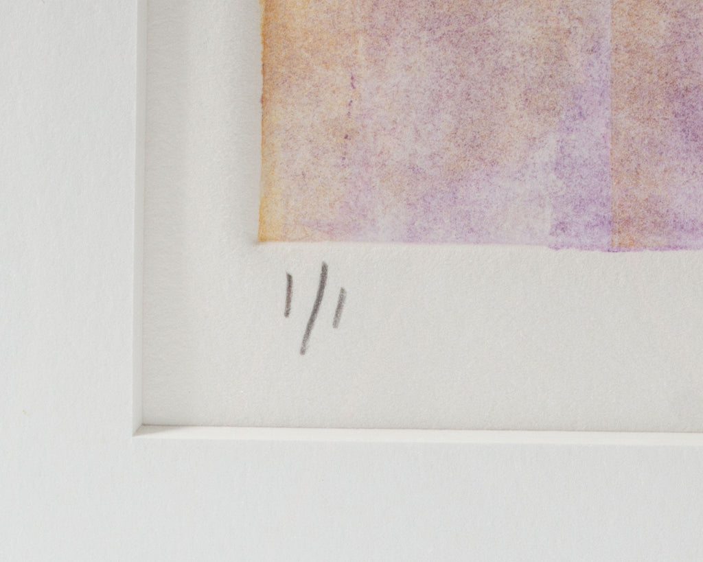 Marty Davis Signed Abstract Monoprint
