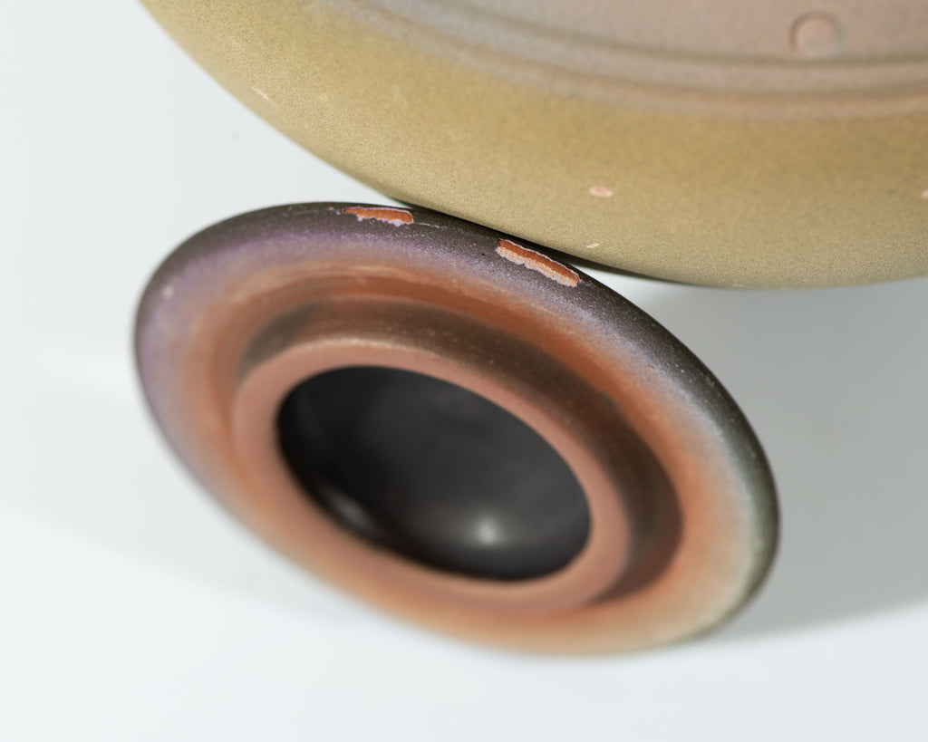 Jim Kemp Signed Postmodern Studio Pottery Lidded Vessel
