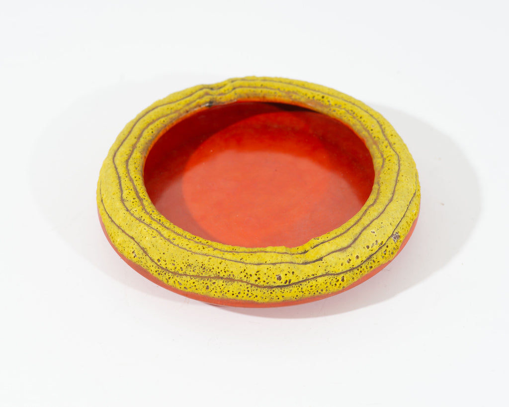 Alvino Bagni Italian Lava Glaze Ceramic Ashtray