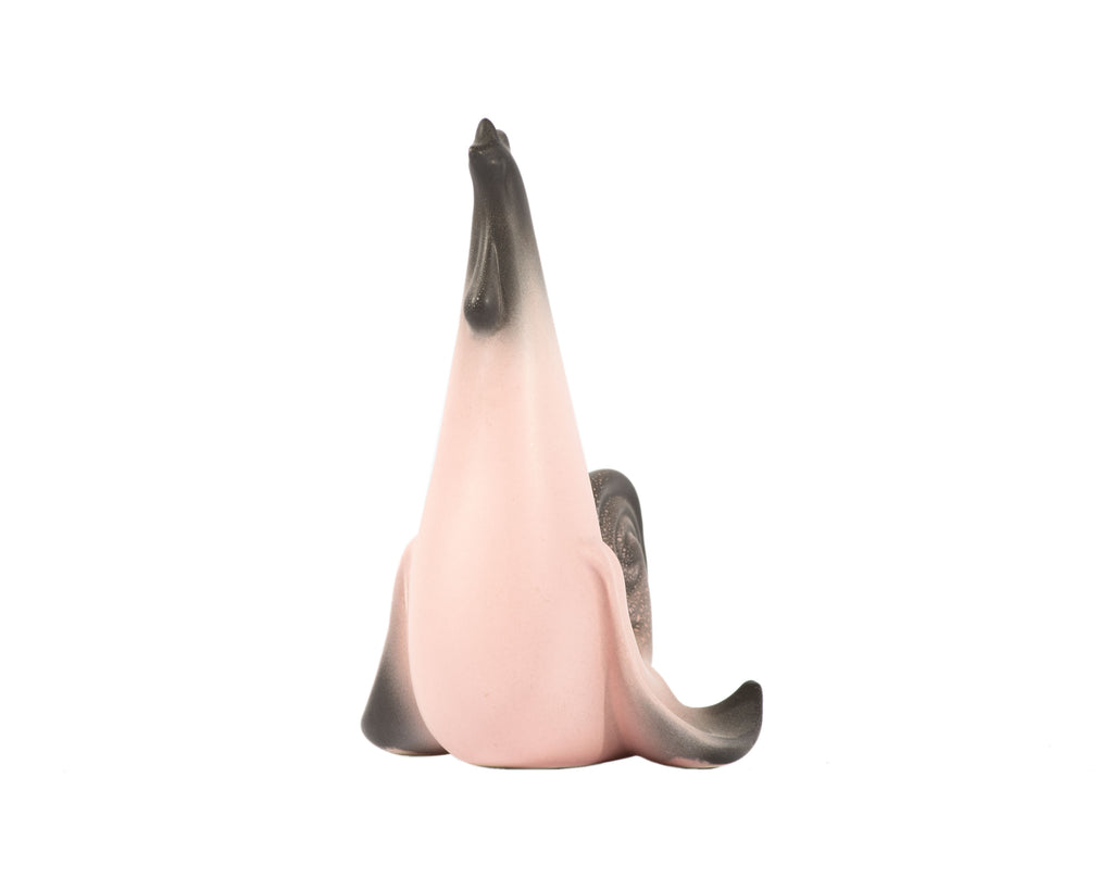 Bell of California Ceramic Pink and Black Rooster