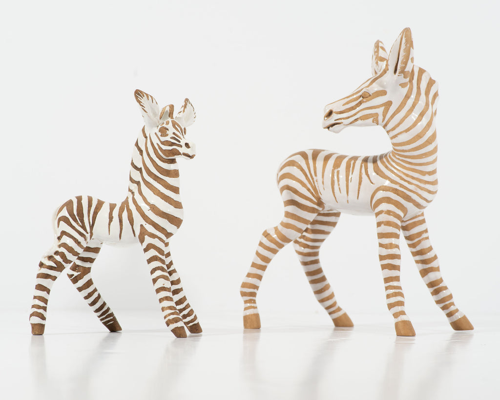 Zaccagnini Italian Ceramic Zebras