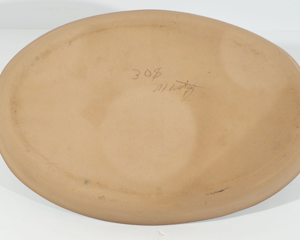 Jane and Gordon Martz Signed Ceramic Oval Tray