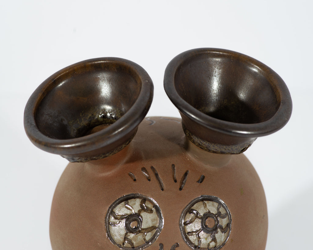 Designs West California Pottery Ceramic Beastie Critter Vase