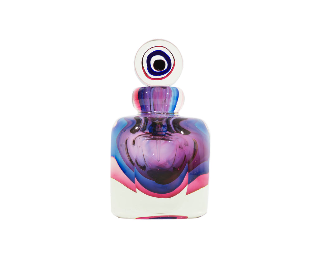 Flavio Poli Style Italian Murano Sommerso Perfume Bottle