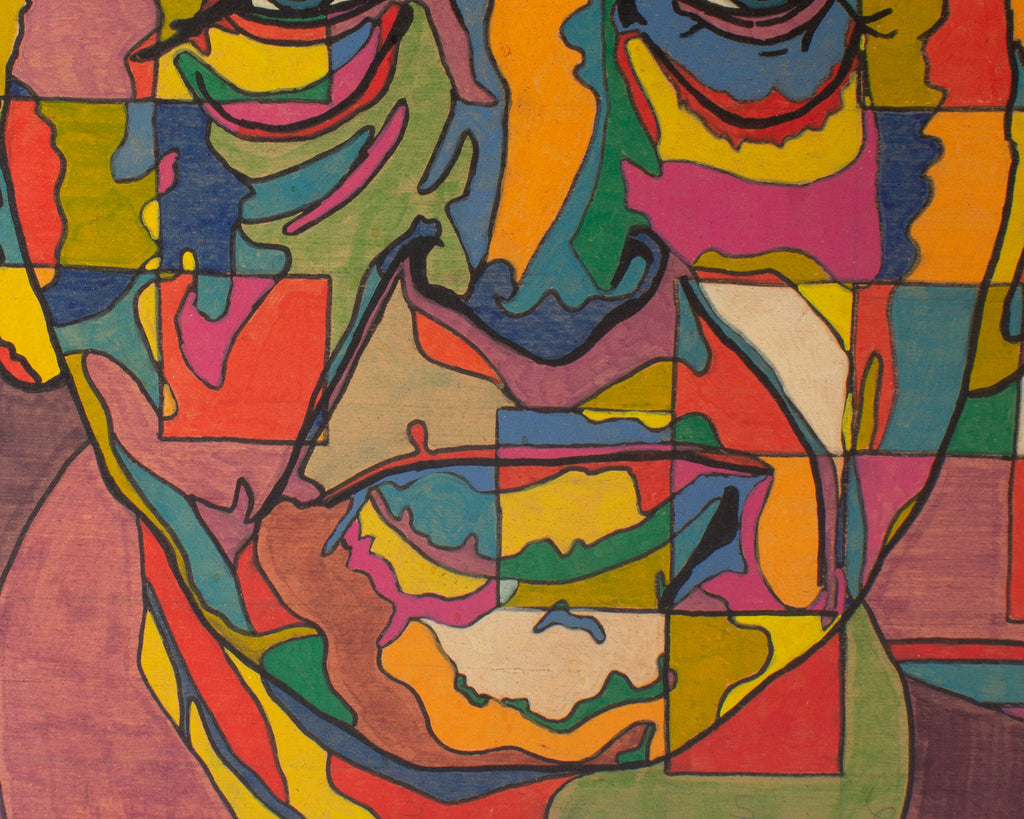 R.A. Buys “Otto Dix” Abstract Mixed Media Painting on Board