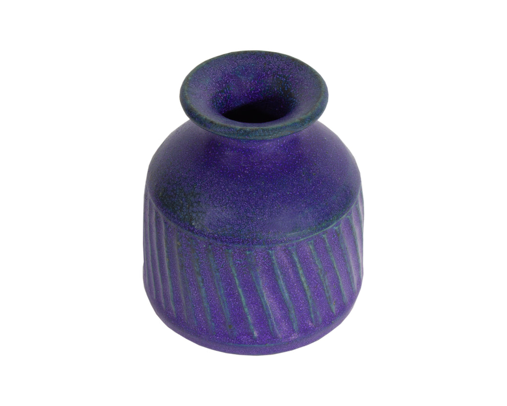 Richard Peeler Signed Studio Pottery Vase with Stripes