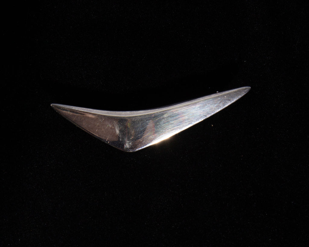 Hans Hansen Denmark Sterling Silver Boomerang Pin