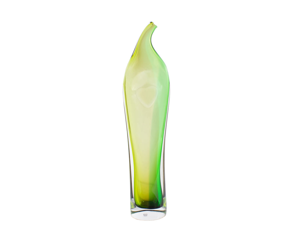 Kjell Engman Kosta Boda “Bali” Green Glass Vase