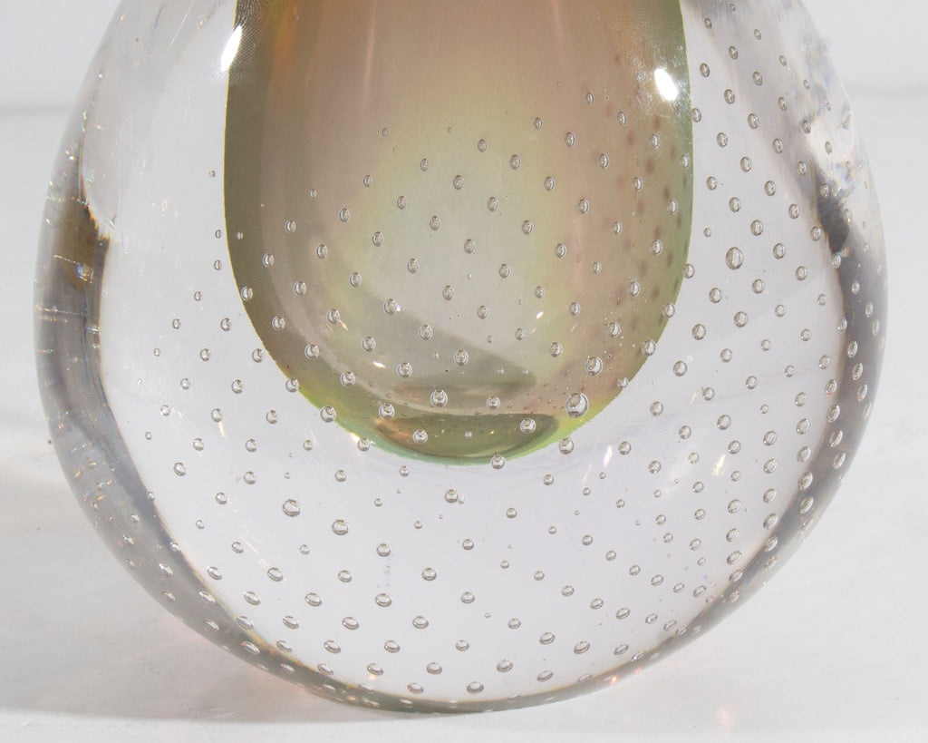 Toan Klein Signed 2001 Art Glass Bullicante Vase