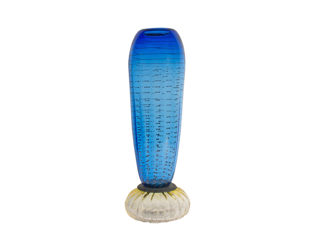 Bruce Pizzichillo and Dari Gordan Signed Art Glass Vase 