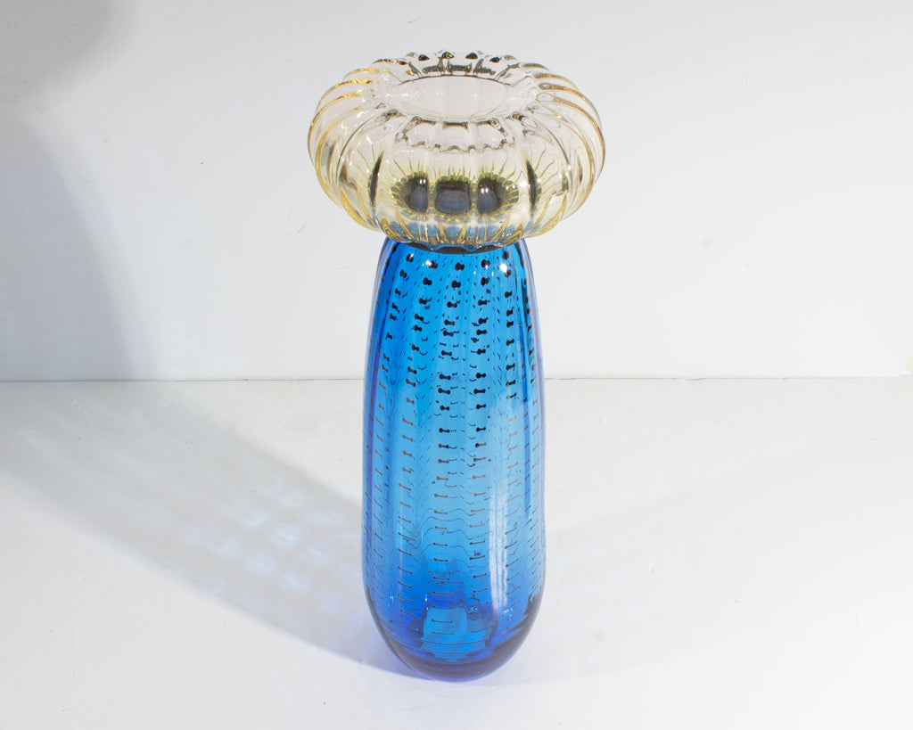 Bruce Pizzichillo and Dari Gordan Signed Art Glass Vase