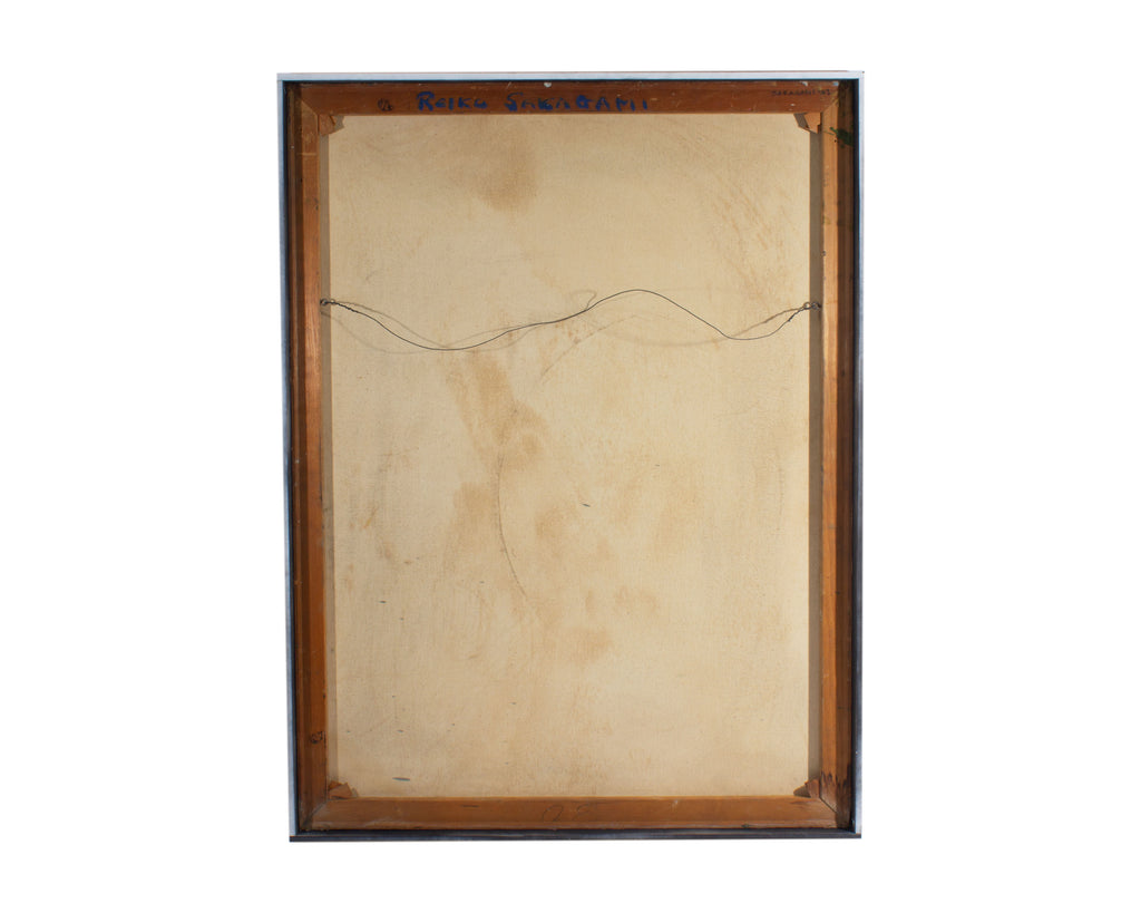 Reiko Sakagami Baum Signed Abstract Oil on Canvas Painting