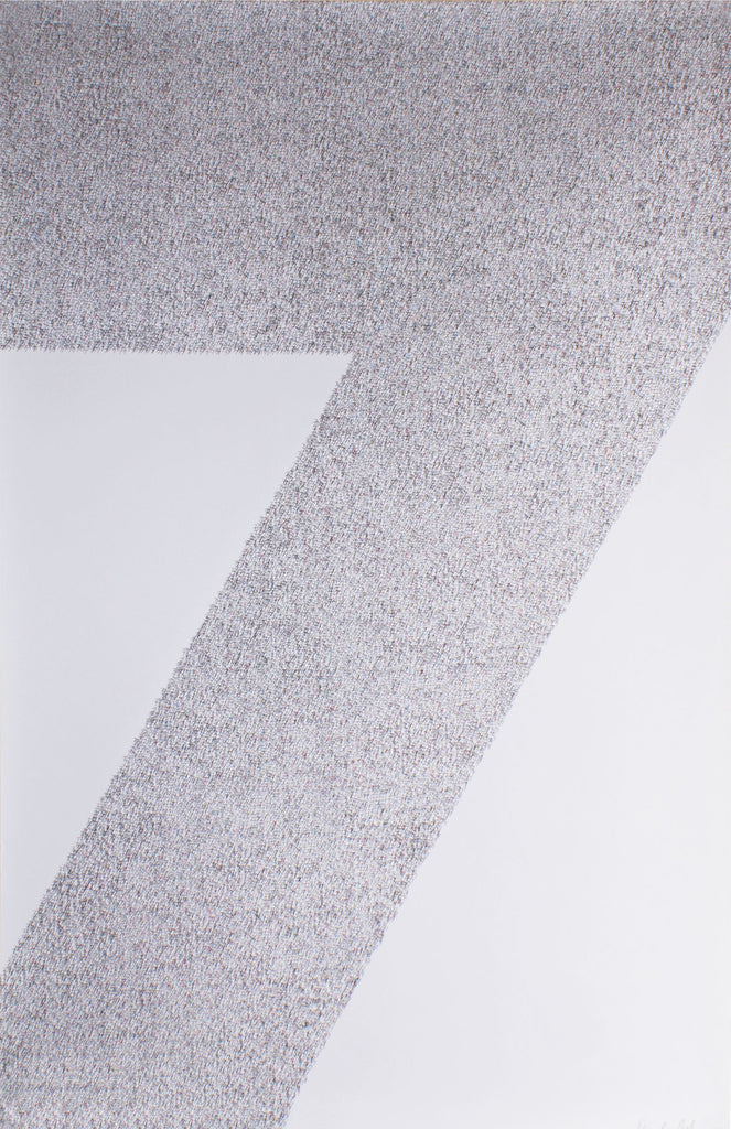 Paula Scher Signed “7” Numbers Series Serigraph Poster