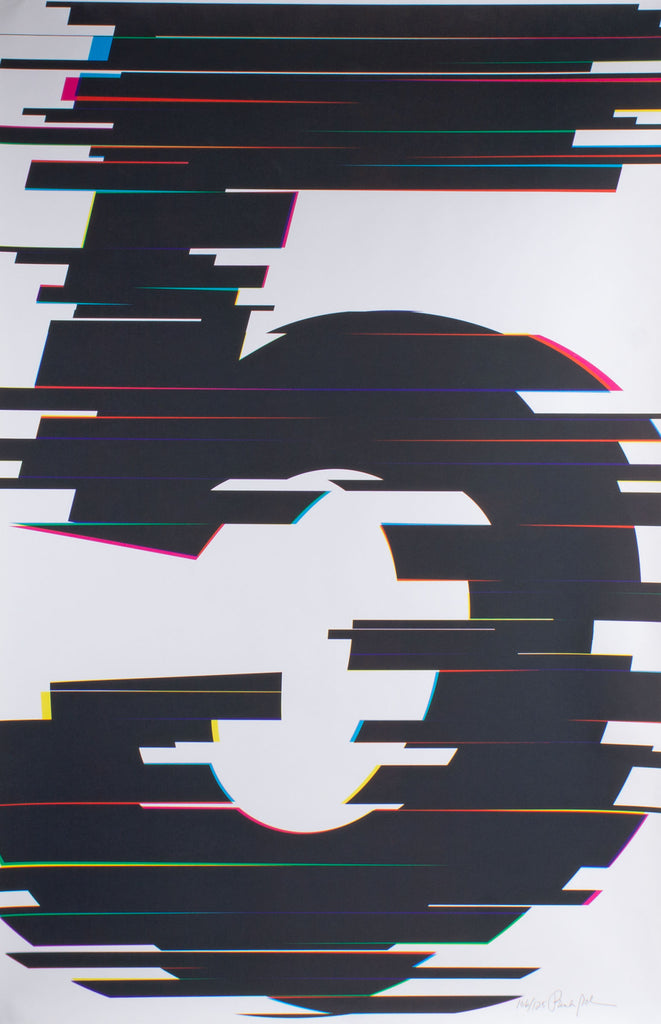 Paula Scher Signed “5” Limited Edition Numbers Series Serigraph Poster