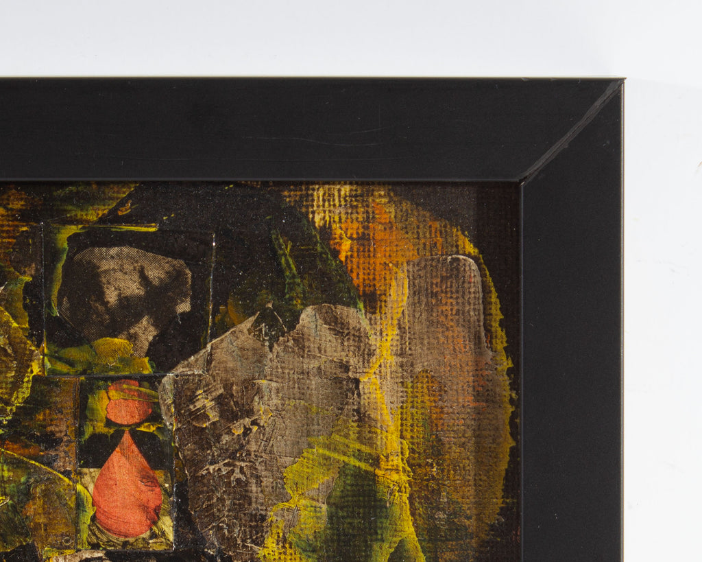 Fernando Guzman Monroy Signed Surrealist Collage on Board