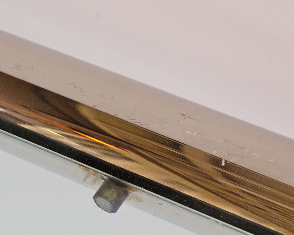 John Mascheroni 1960s “Tubo” Chrome and Glass Coffee Table