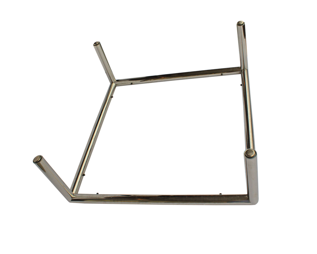 John Mascheroni 1960s “Tubo” Chrome and Glass Coffee Table