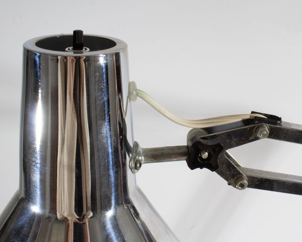 Lyskaer Belysning 1980s Denmark Articulated Chrome Desk Lamp