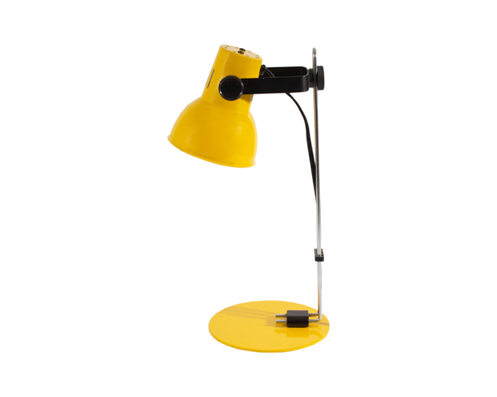 Tensor 1980s IL200 Yellow and Chrome Desk Lamp