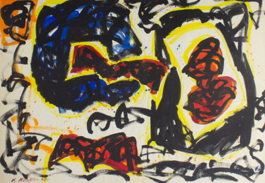 Walter Stomps Signed 1962 Abstract Painting