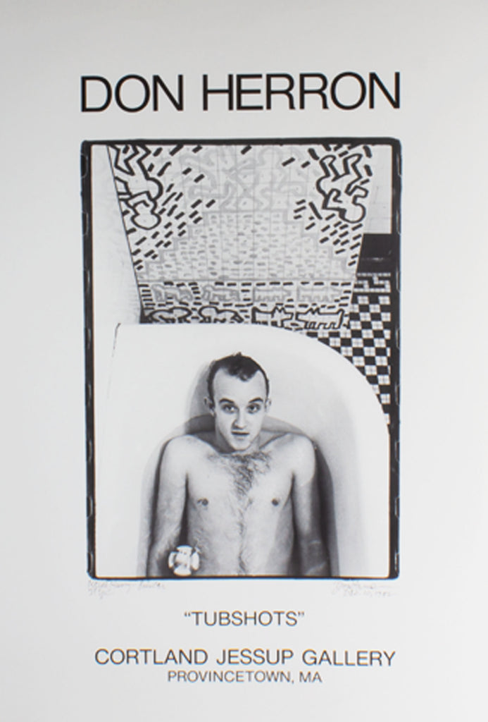 Don Herron 1991 “Tubshots” Keith Haring Exhibition Poster