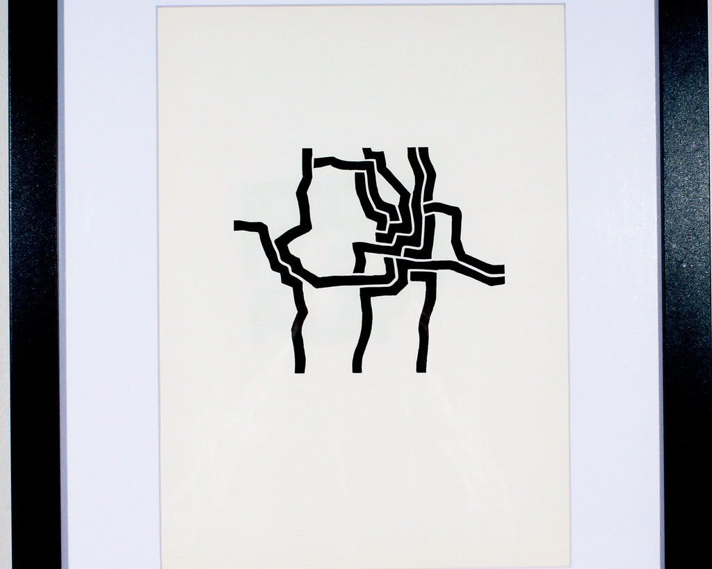Eduardo Chillida Lithograph "Mas Alla" for 1974 "Derrière le Miroir," No. 207